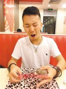 90后小伙家里养刺猬 表弟不小心一屁股坐在刺猬身上