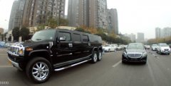 7米长悍马轿车违法上路 驾驶员被扣12分
