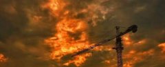 美！万州急风骤雨后夕阳似烈焰