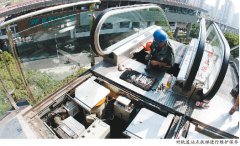 重庆轨道交通平均一站12部电梯 最多一站达到92部