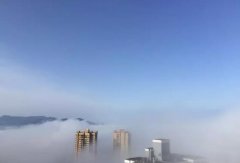 重庆江津现平流雾奇观 仿若步入仙境