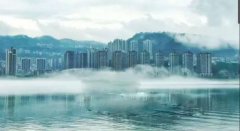 雷雨过后 万州惊现迷雾奇观！