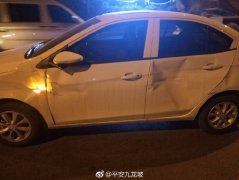 货车随意变道出事故 新车被撞掉头如拍戏