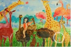 厉害了！这名初一小女生在学校办了场个人画展