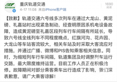 6号线今晨延误系机电设备故障 正在抢修中